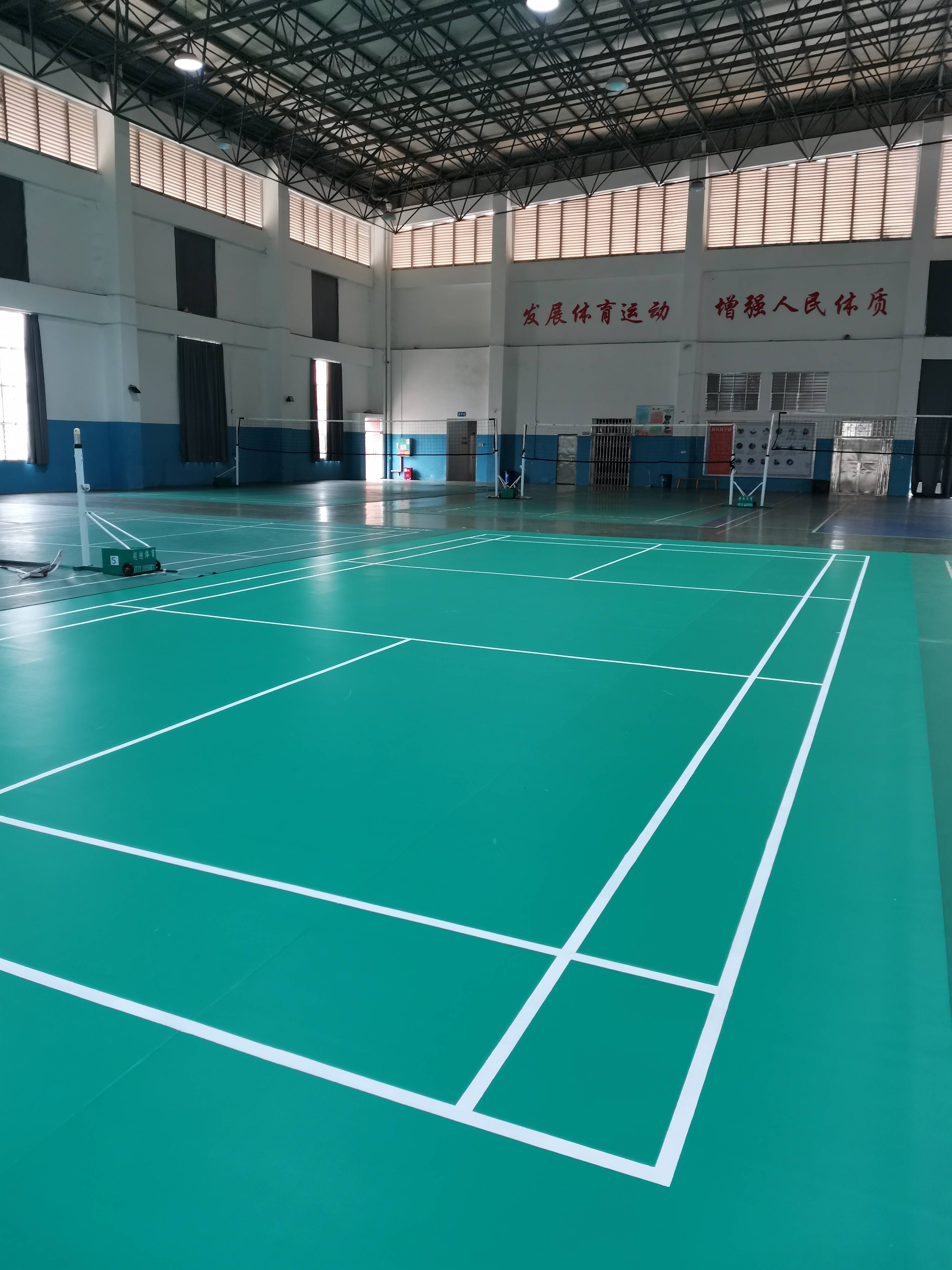 杭州羽毛球场画线
